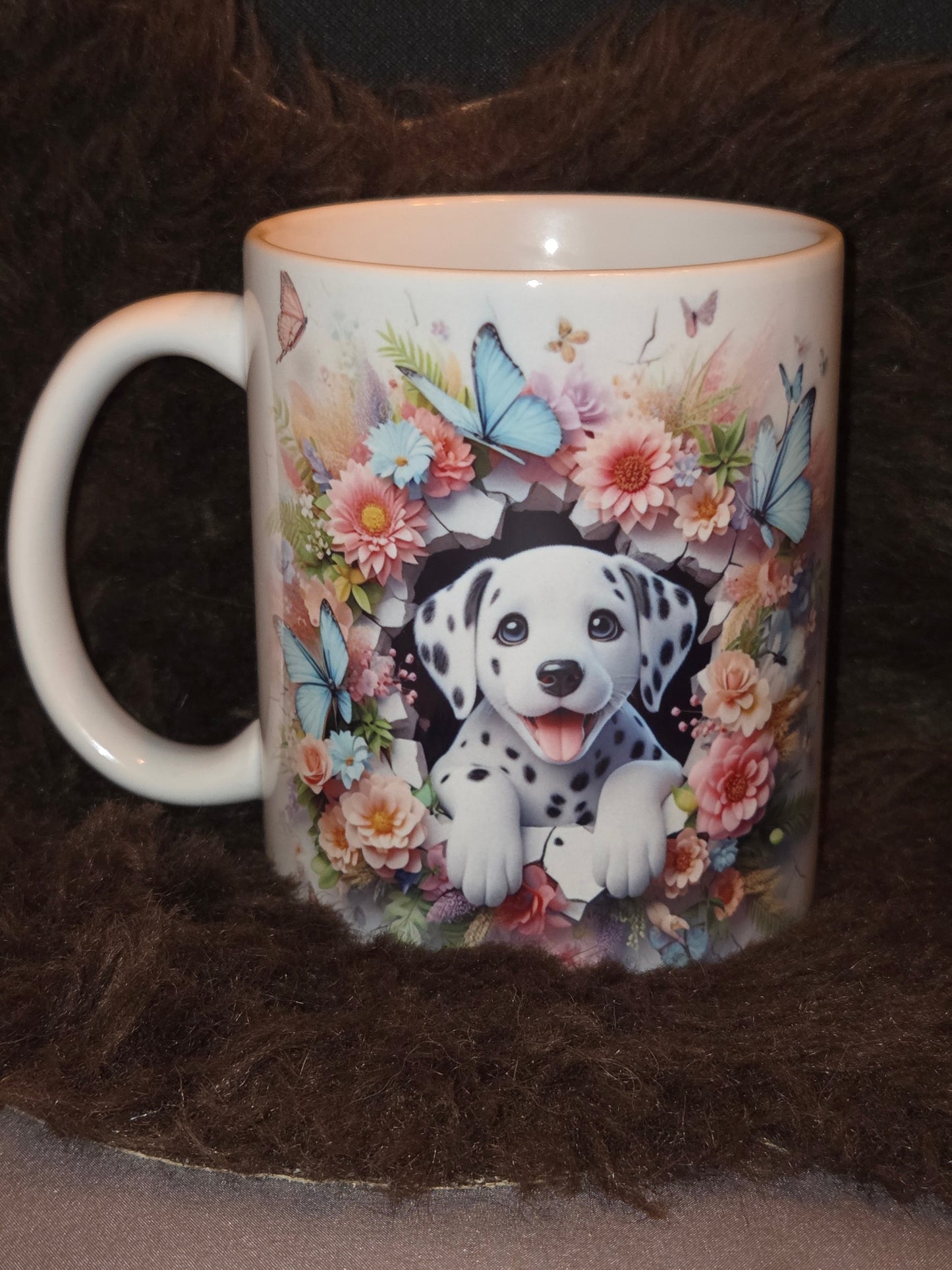 "Keramische Dalmatiër mok 325 ml — cadeau voor Dalmatiër liefhebbers"
