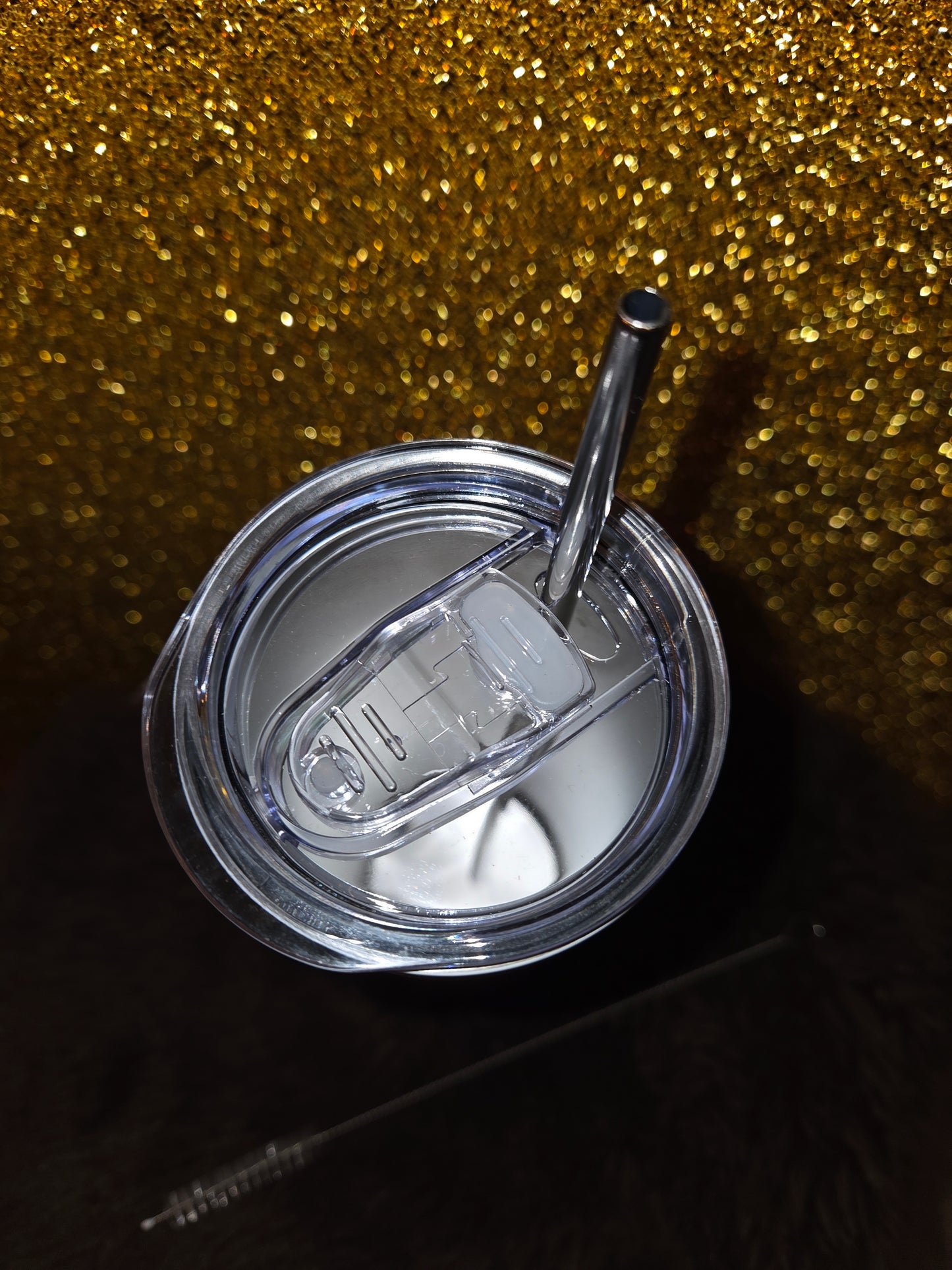 Leopard Heart Glitter Tumbler 20oz – Met RVS Rietje