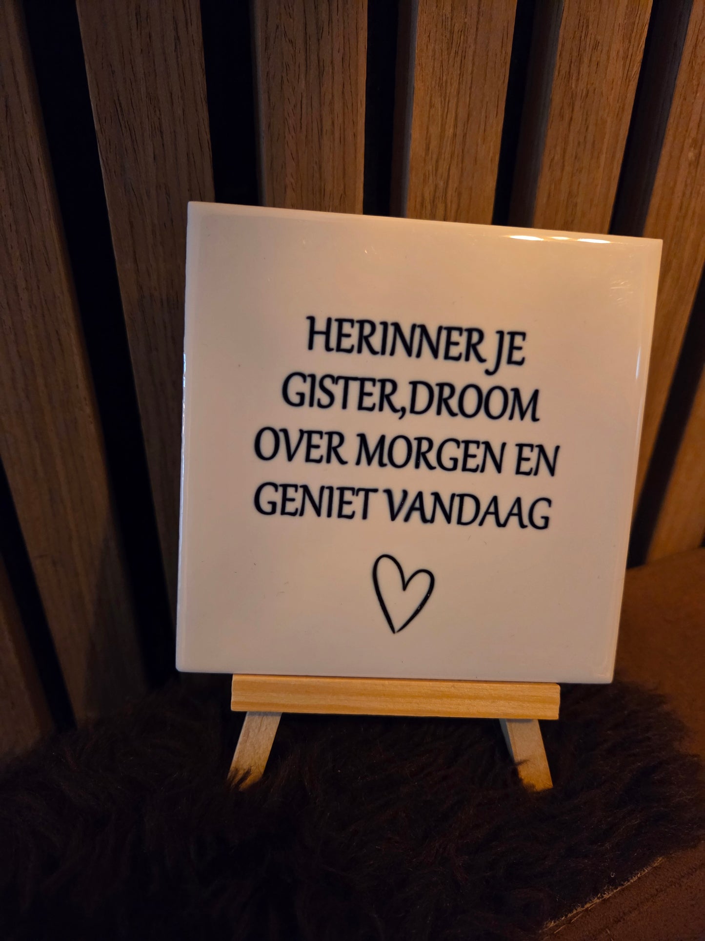 Motiverend Tegeltje voor in Huis: Geniet, Droom en Vind Inspiratie