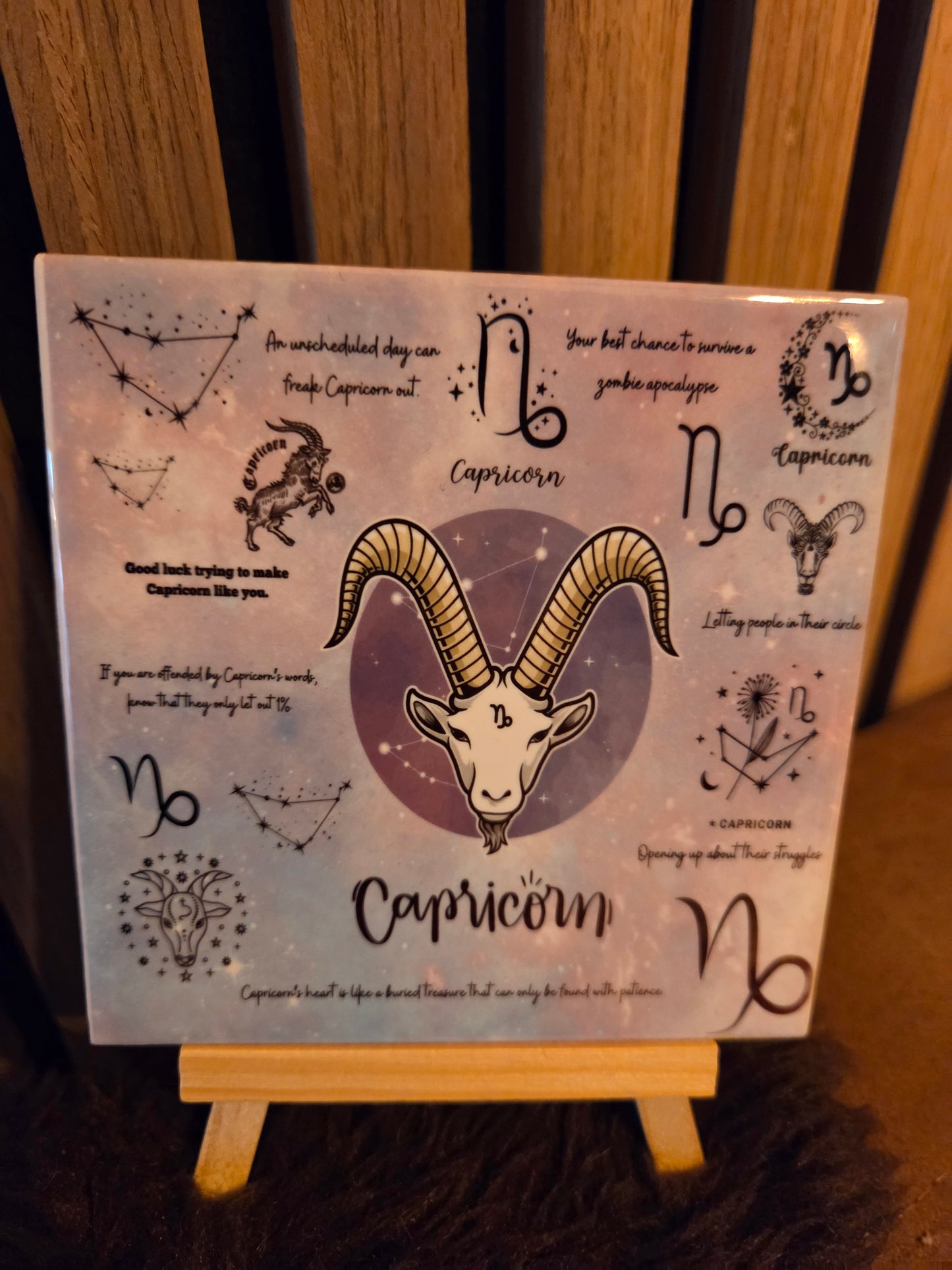 Steenbok Sterrenbeeld tegeltje- perfect cadeau