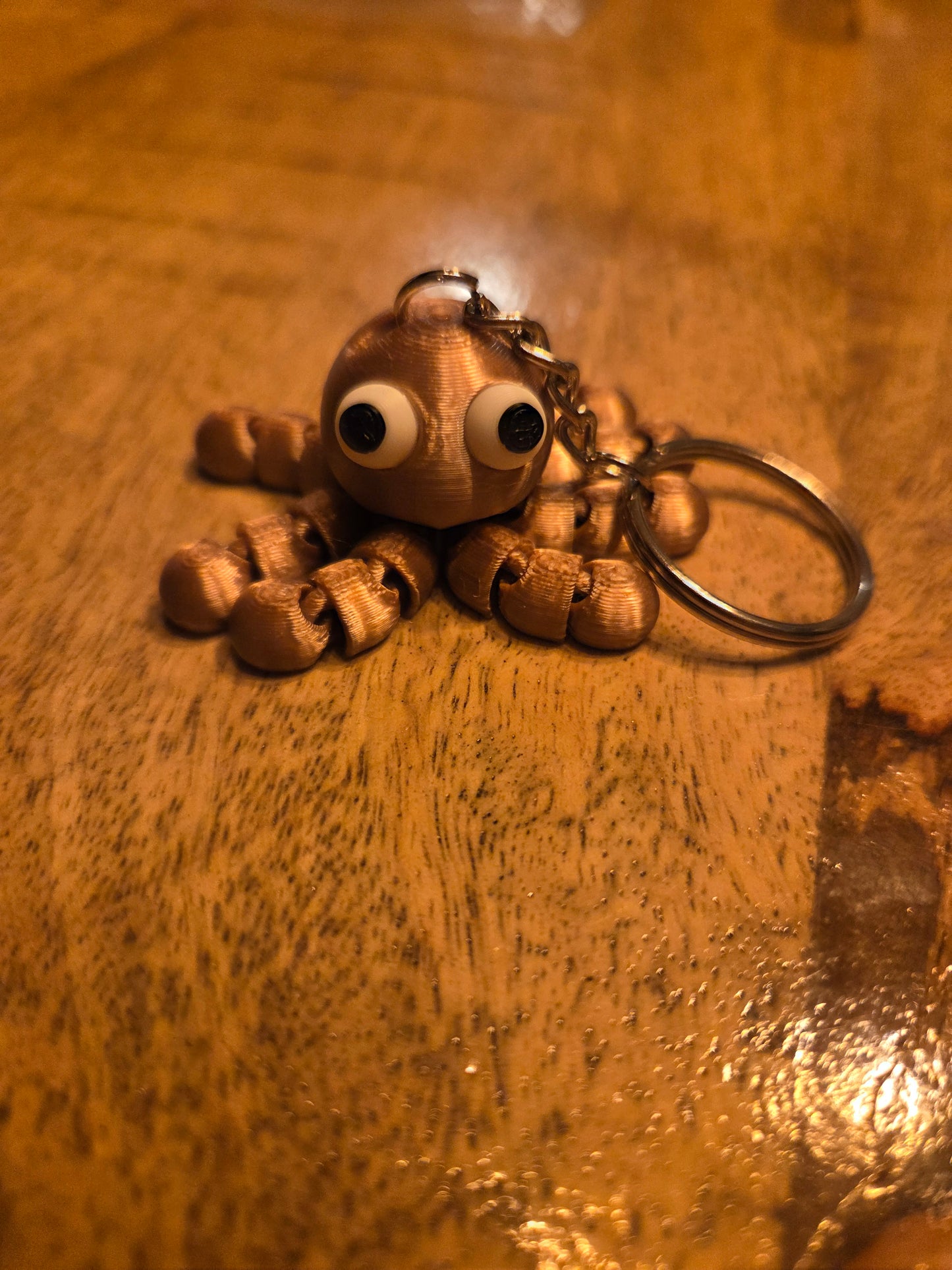 3D-geprinte Octopus Sleutelhanger