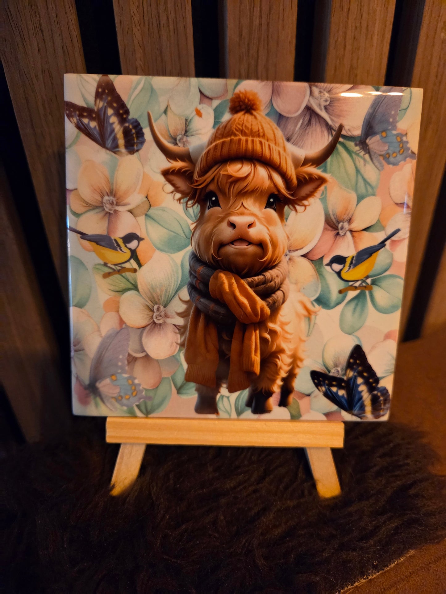 Schotse Hooglander Tegeltje - Uniek Decoratief Design voor Jouw Interieur