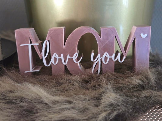 MOM – I Love You | 3D Decoratie