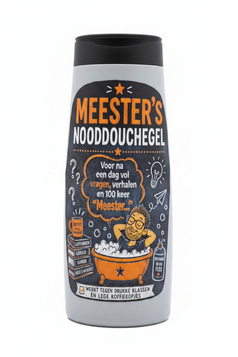 Douchegel meester cadeau einde schooljaar