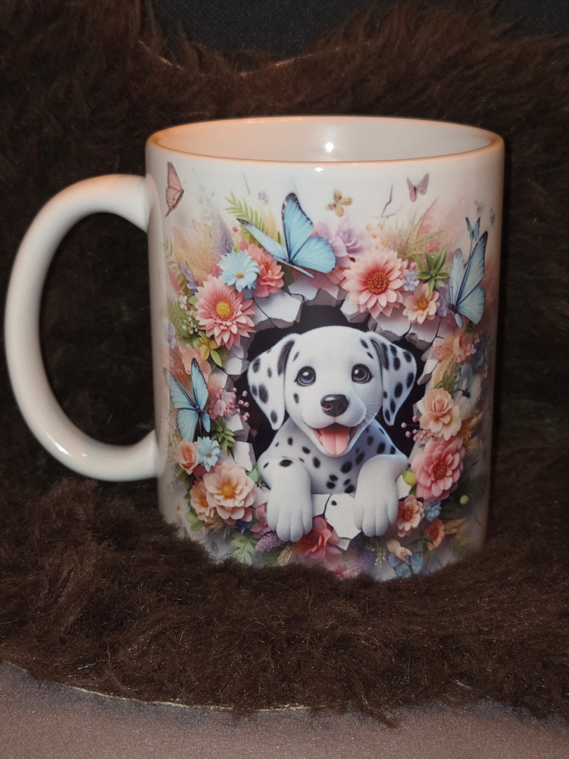 "Keramische Dalmatiër mok 325 ml — cadeau voor Dalmatiër liefhebbers"