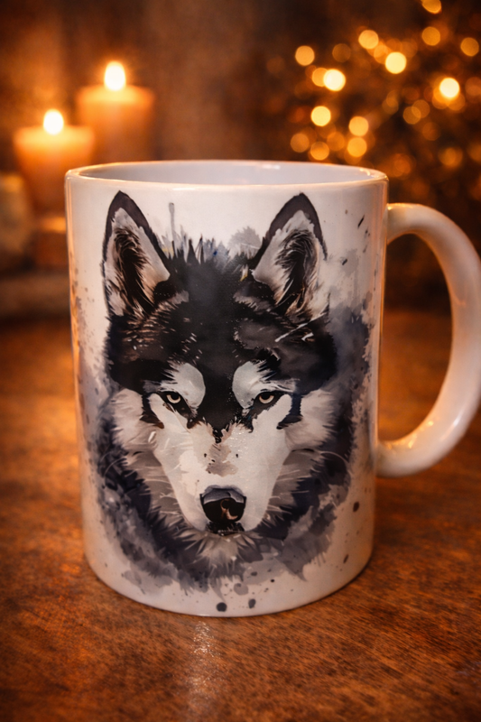 Siberische Husky Mok  11oz