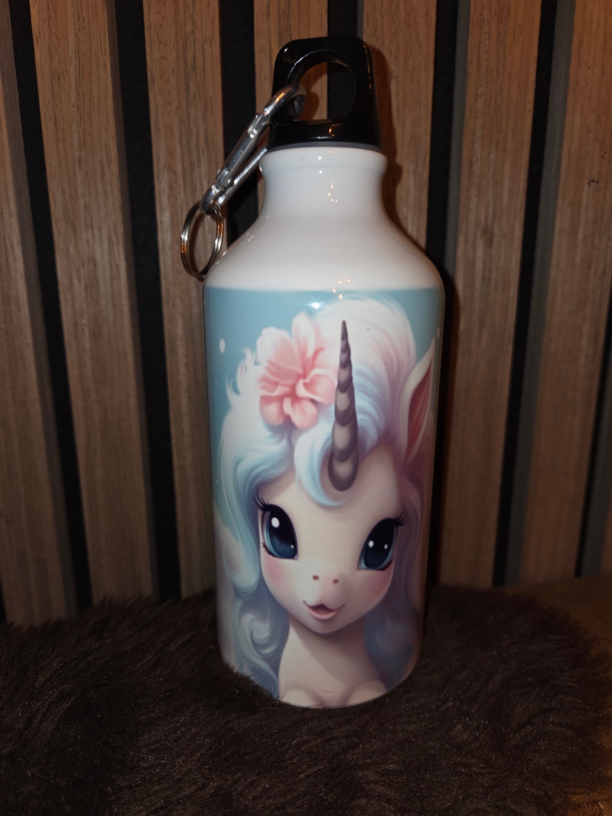 Aluminium unicorn waterfles 500 ml voor kinderen happening-creations 