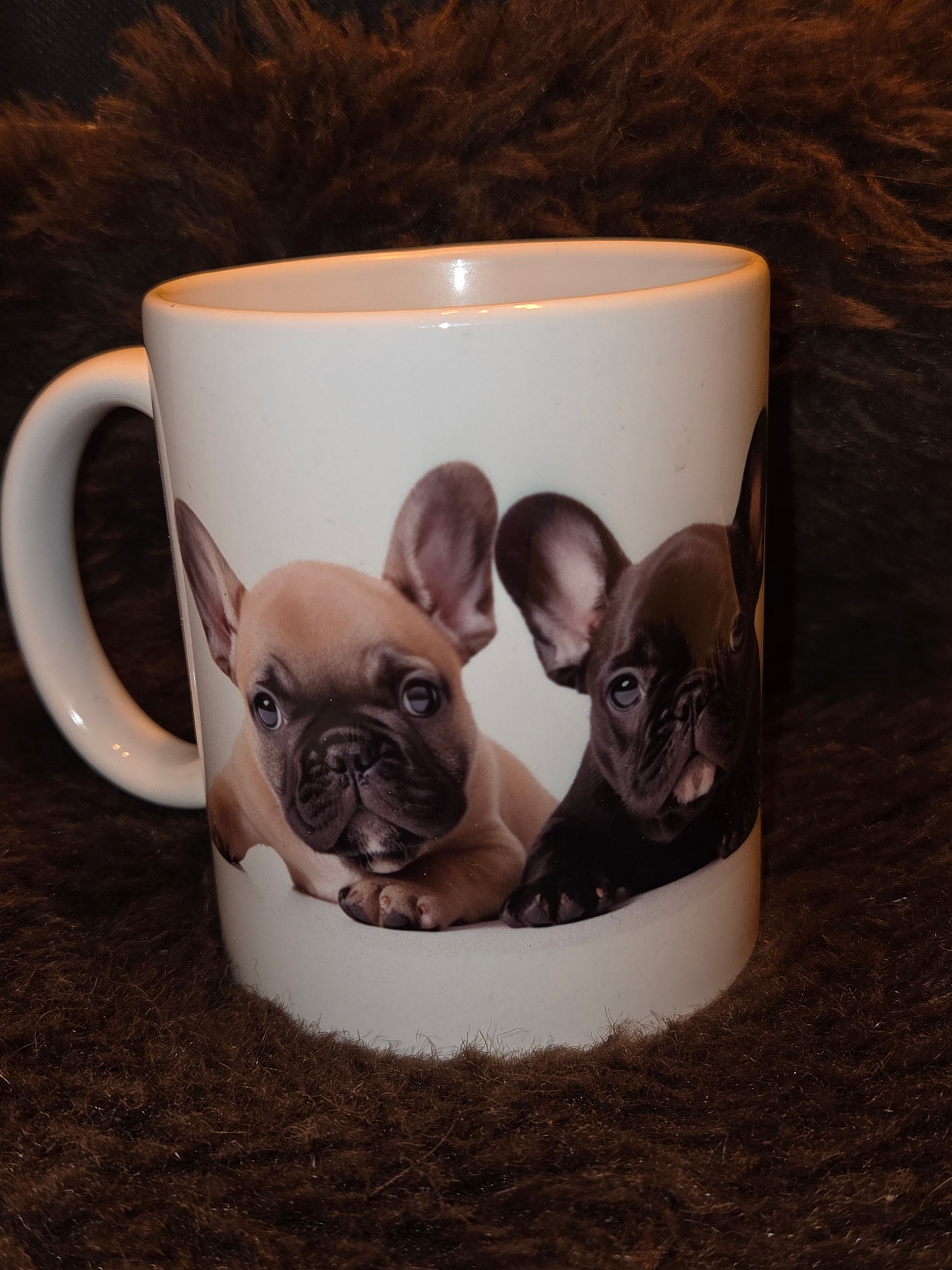 Franse Bulldog pups mok 325 ml – keramische hondenmok cadeau voor Franse Bulldog liefhebber