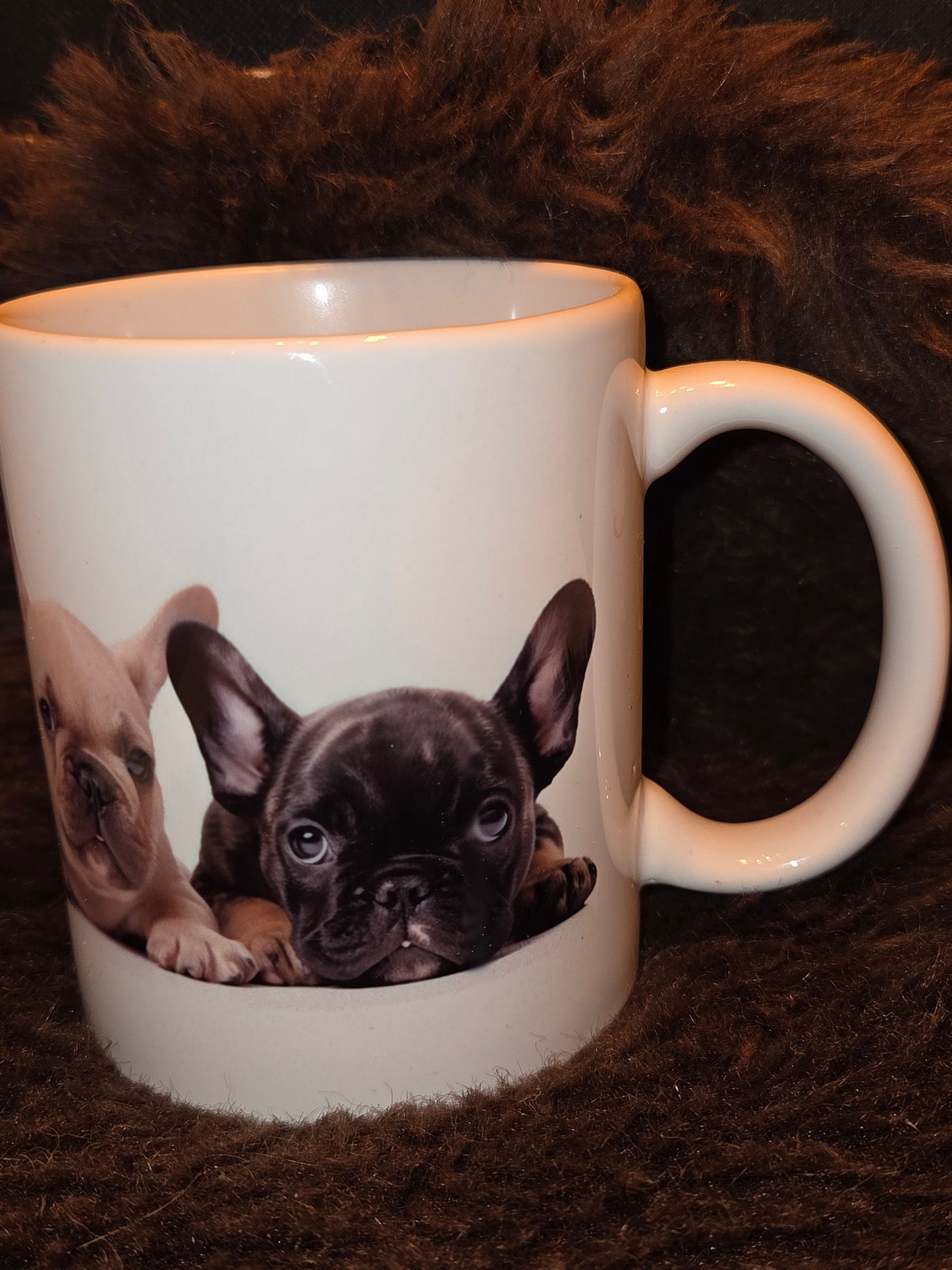 Franse Bulldog pups mok 325 ml – keramische hondenmok cadeau voor Franse Bulldog liefhebber