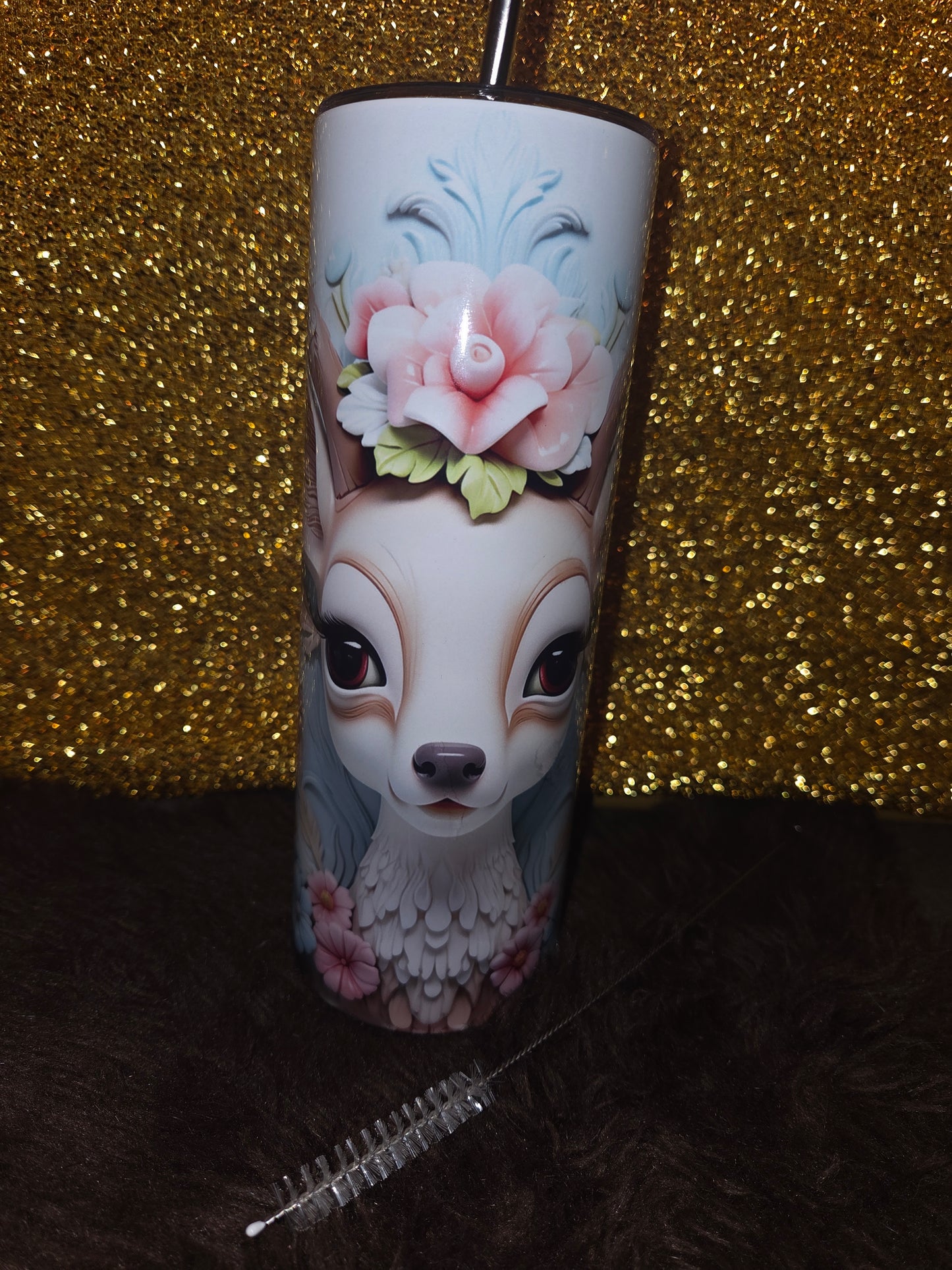 hert in pastelkleuren tumbler