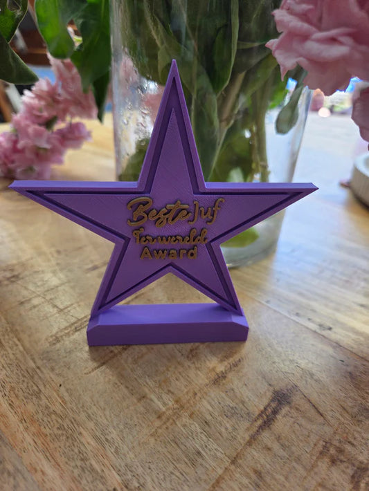 Beste juf ter wereld Award  3D Geprint