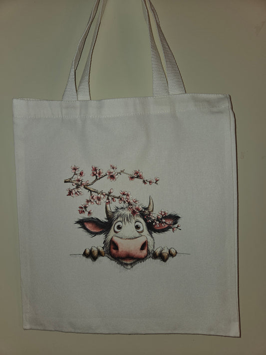 Tas met koe design