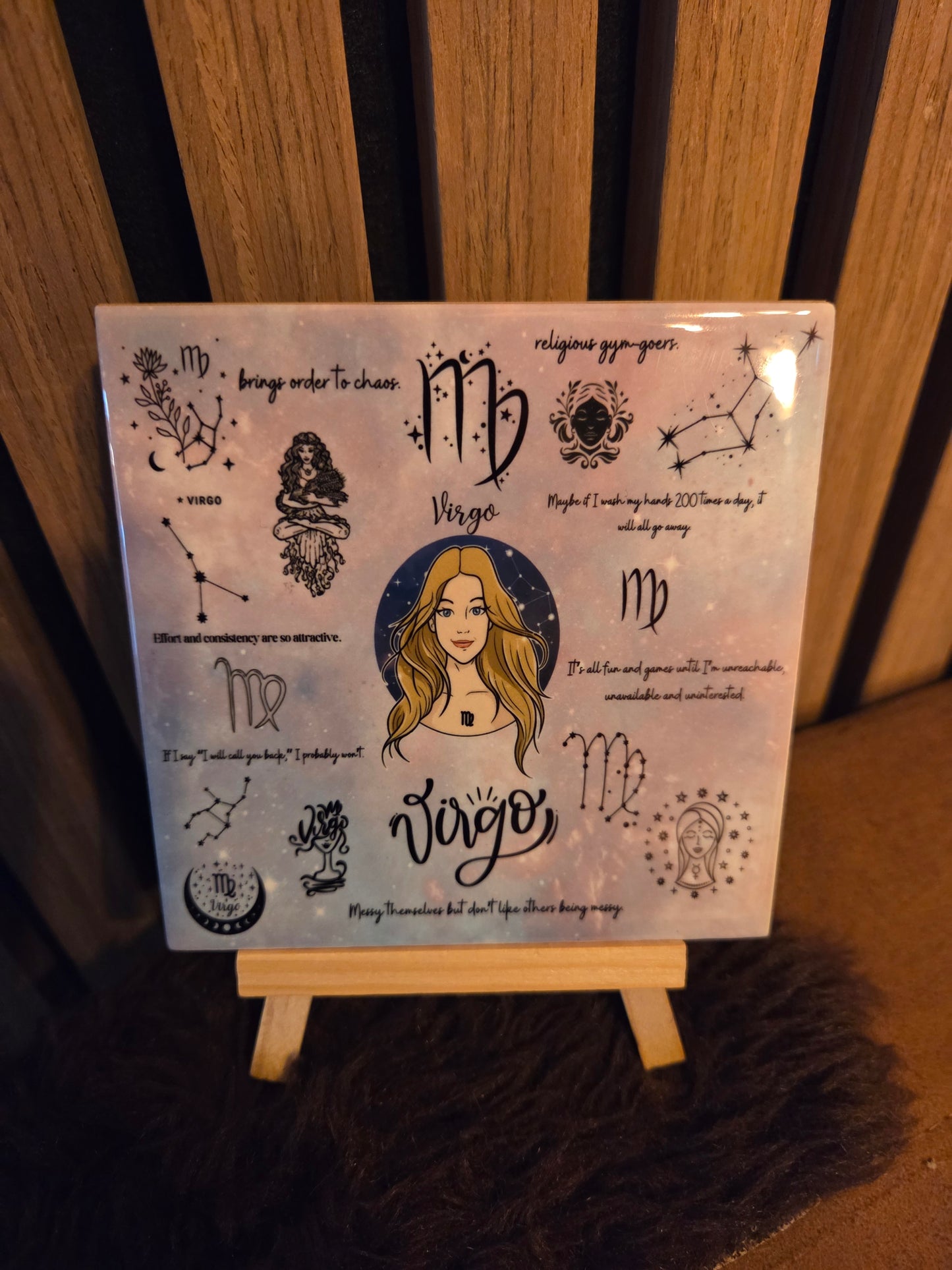 Maagd sterrenbeeld tegel-perfect cadeau