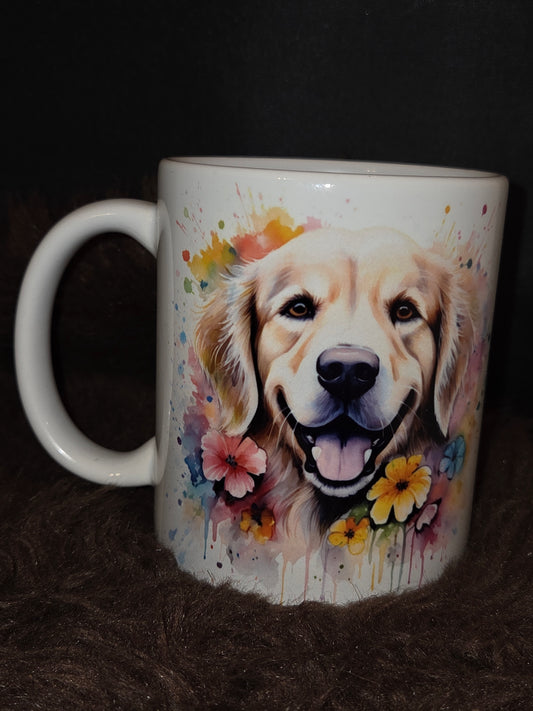 Golden Retriever Mok 11 oz