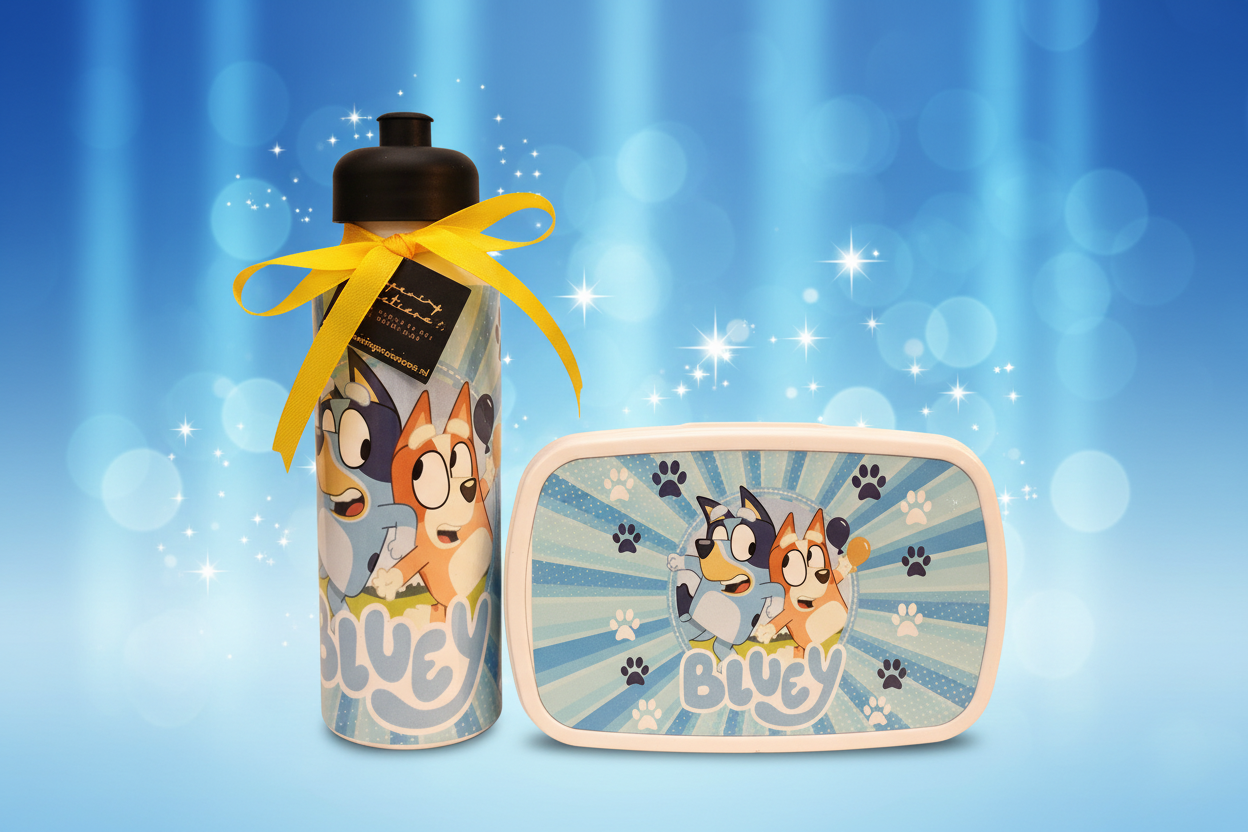 Bluey Broodtrommel Set met Drinkfles