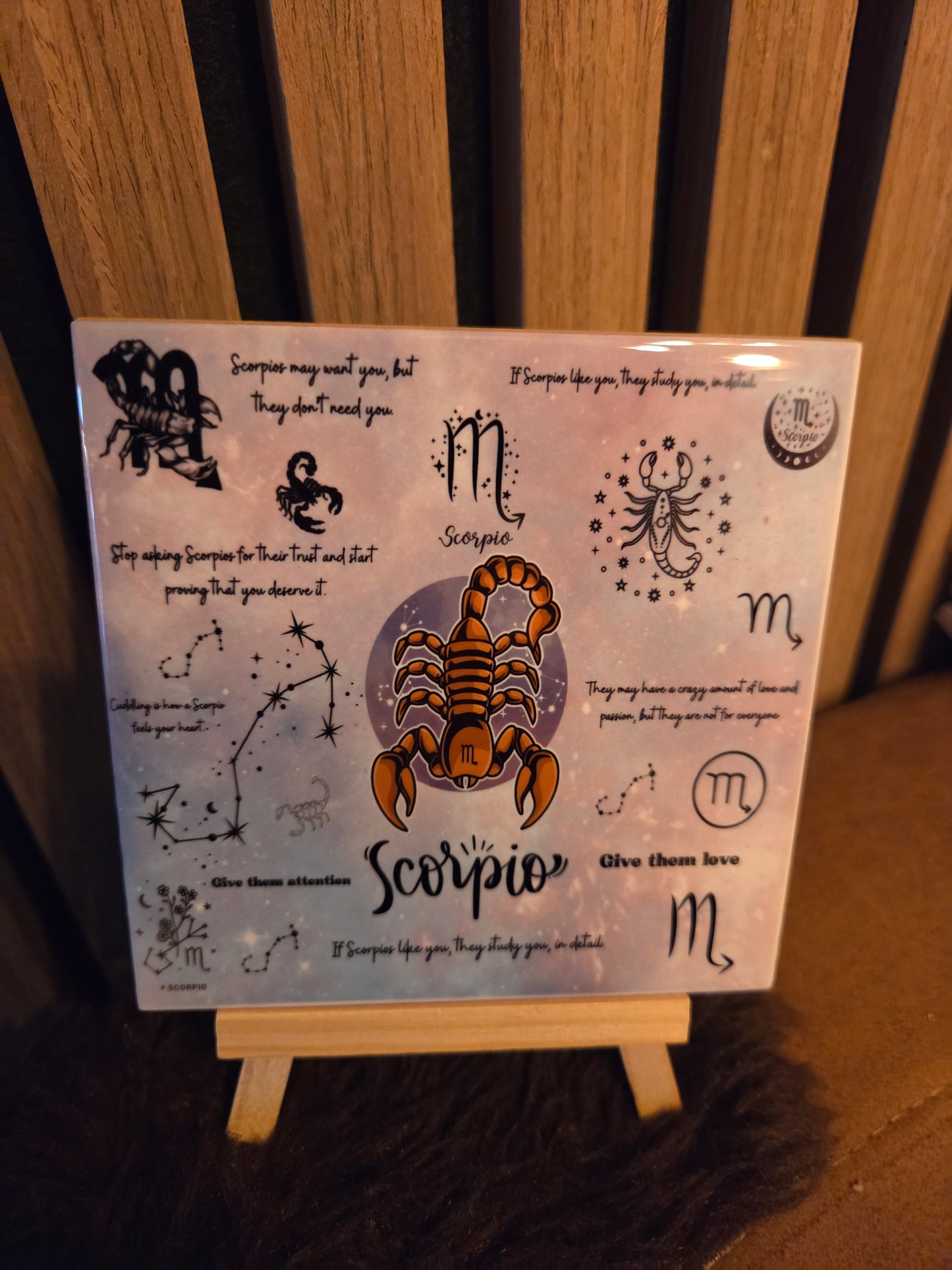 Scorpioen Sterrenbeeld Tegeltje- perfect cadeau